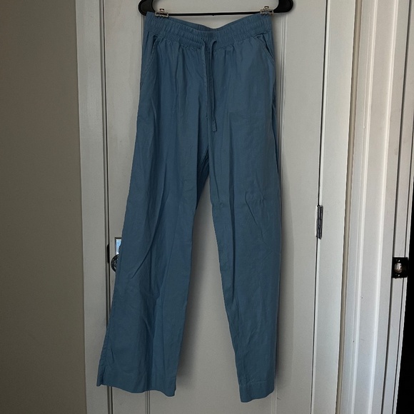 Claire Desjardins Linen & Cotton Wide-Leg Pull-On Pants - Size S - Picture 1 of 5